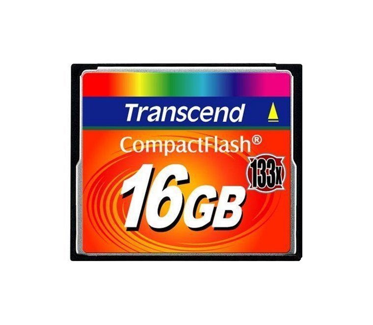 Карта памяти CompactFlash 16.0 Гб, TRANSCEND 133x