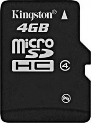 Карта памяти microSDHC 4 Гб KINGSTON Сlass 4