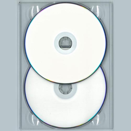 Дигитрей для 2-ух DVD-дисков, прозрачный