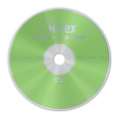 DVD-RW диск 4х  MIREX 4.7 Гб SlimBox