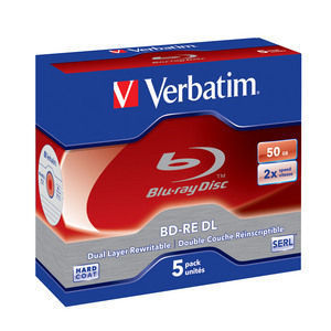 BD-RE диск двухслойный 50 Gb 2х VERBATIM в коробке